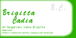 brigitta cadia business card